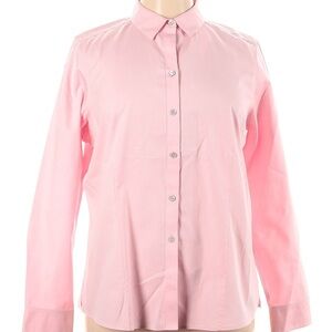 Foxcroft Long Sleeve Pink Button-Up Shirt